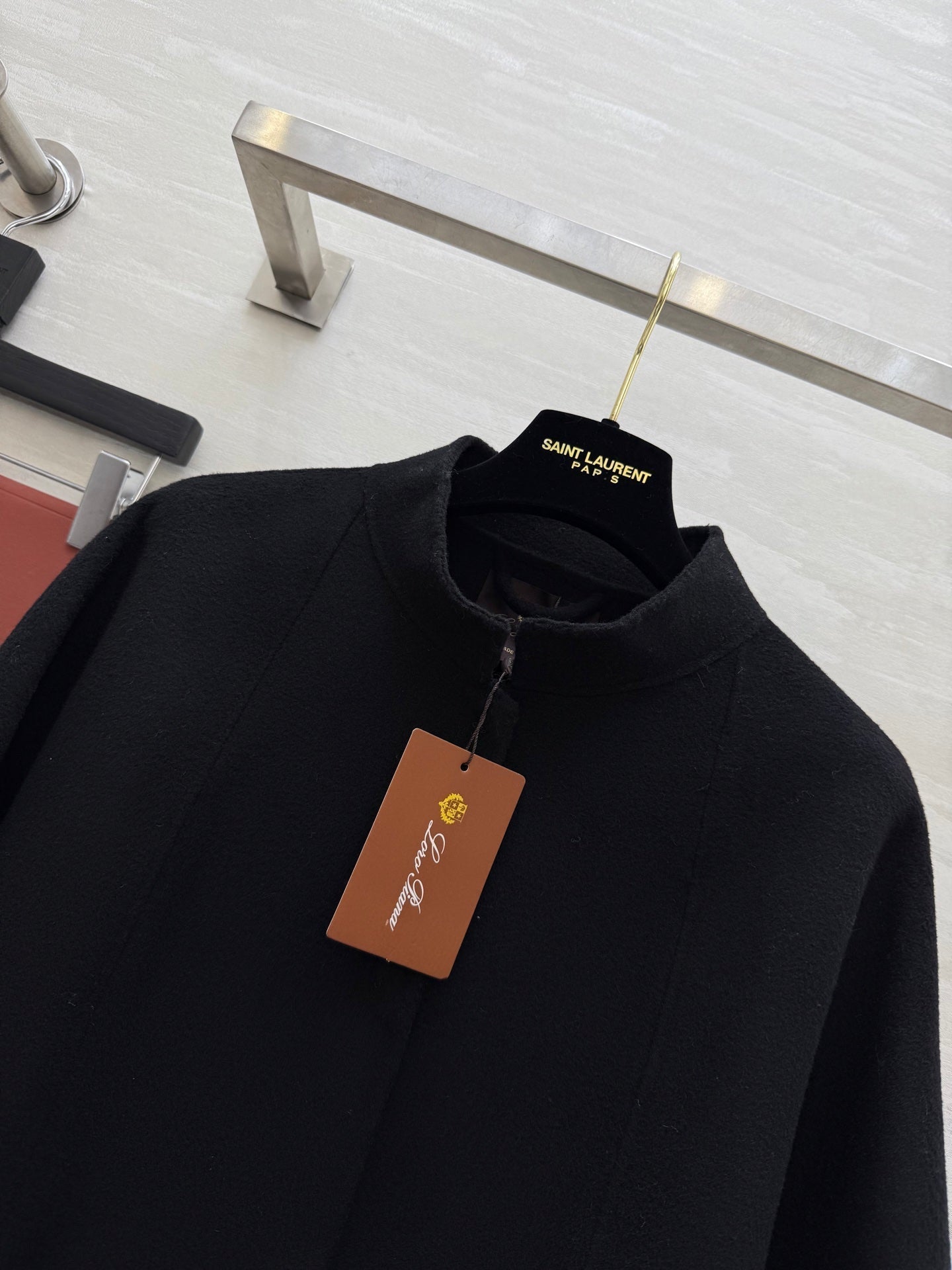 LP 25 Salzburg Cape Coat Black Cashmere 319366