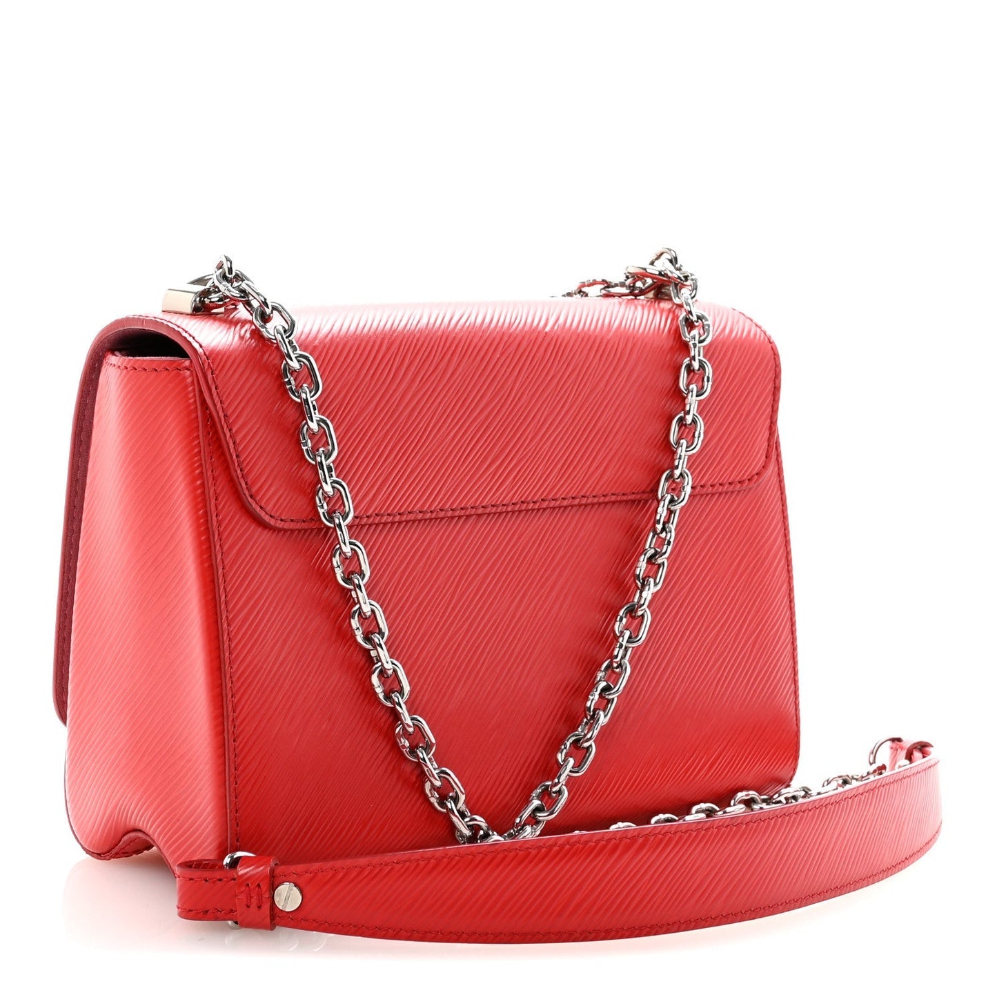 Epi Twist Shoulder Bag MM Coquelicot