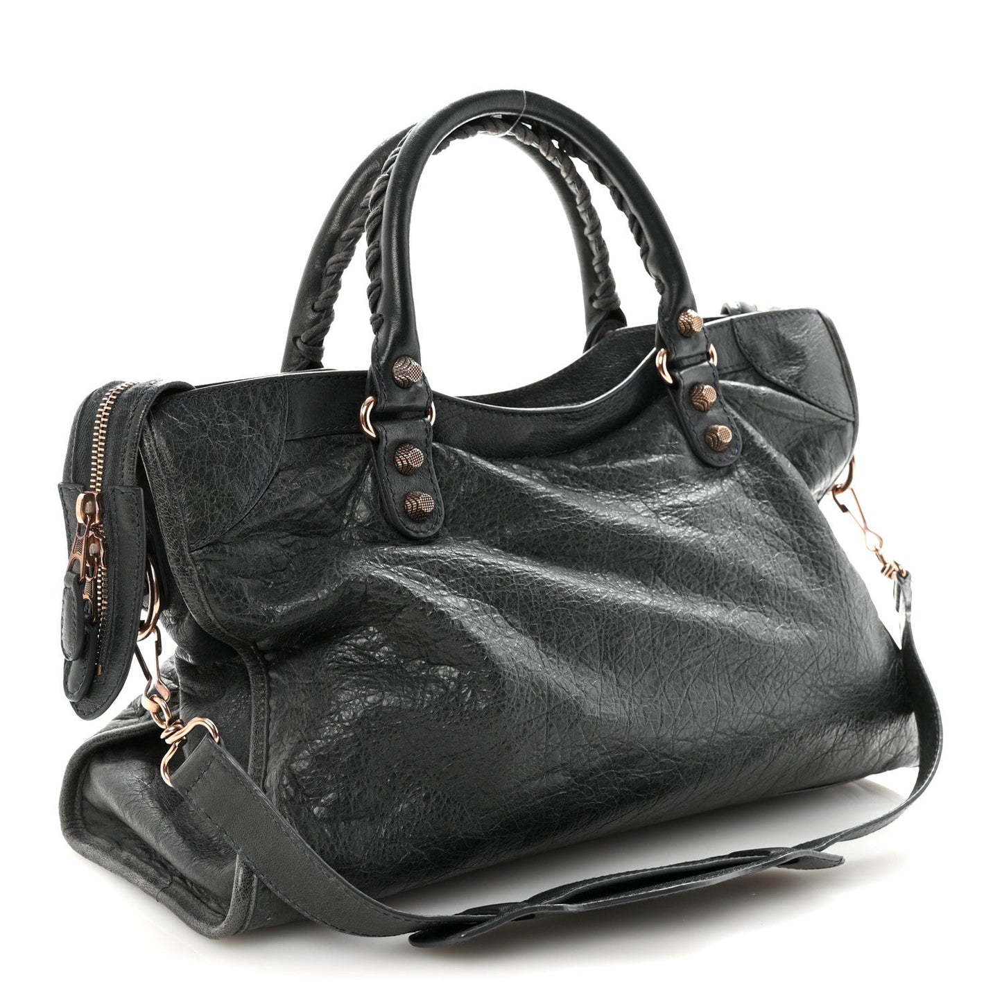 Agneau Giant 12 Rose Gold Hardware City Anthracite