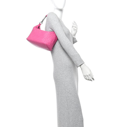 Nappa Intrecciato Small Shoulder Bag Rosa Shock