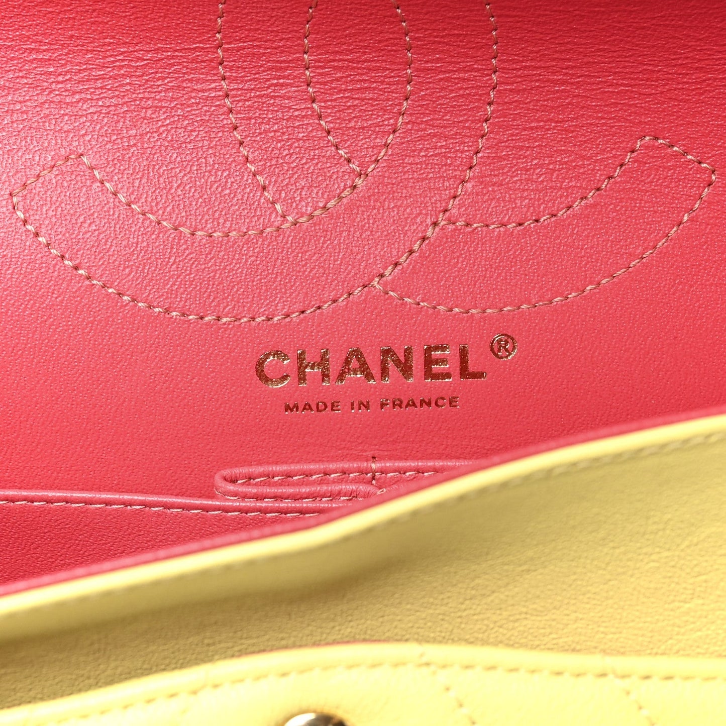Sheepskin Chevron Quilted 2.55 Reissue 226 Flap Yellow