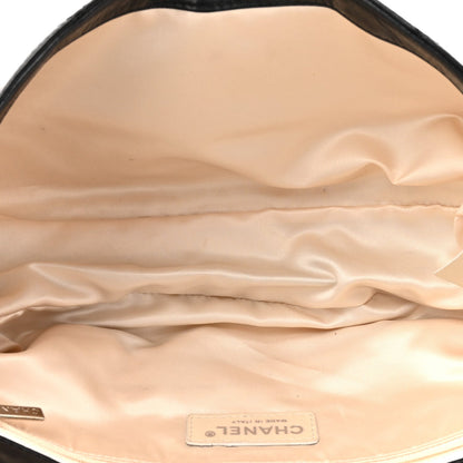 Lambskin East West Mademoiselle Flap Black