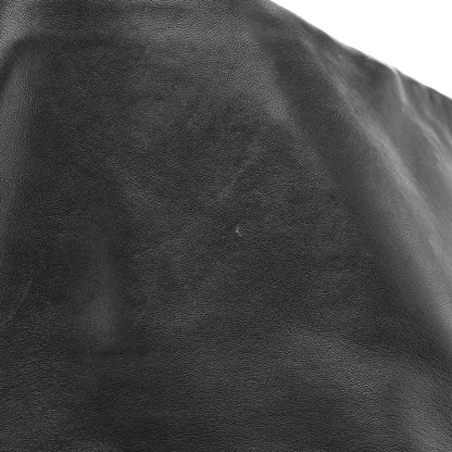 Lambskin Quilted Soft Squares Origami Flap Black