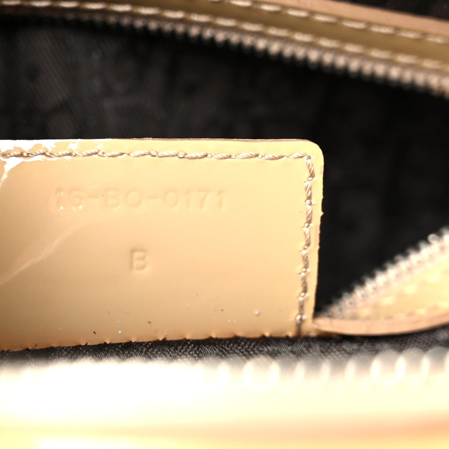Patent Cannage Large Lady Dior Dark Beige