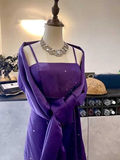 formaldressy-Purple exquisite beaded long satin prom dress gh5426