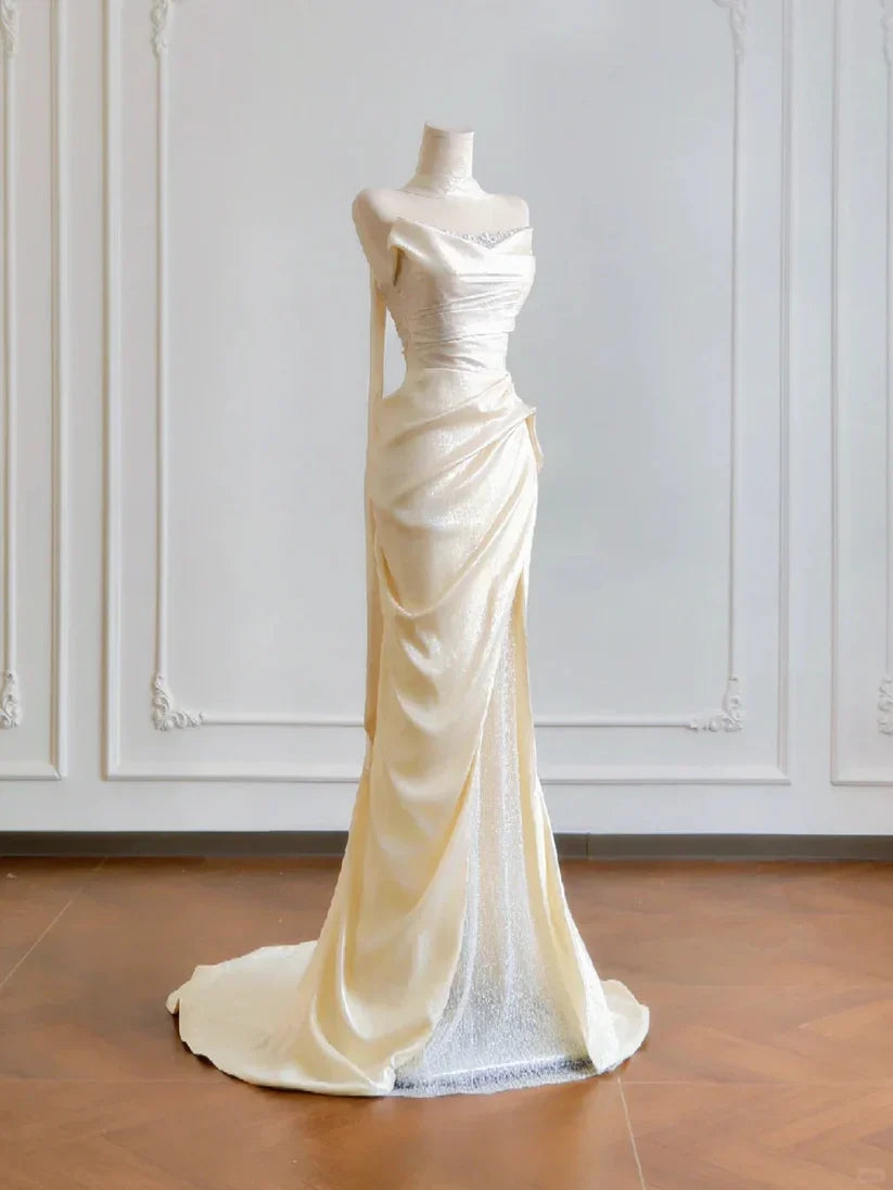 formaldressy--__ream yellow long satin prom dress gh5480