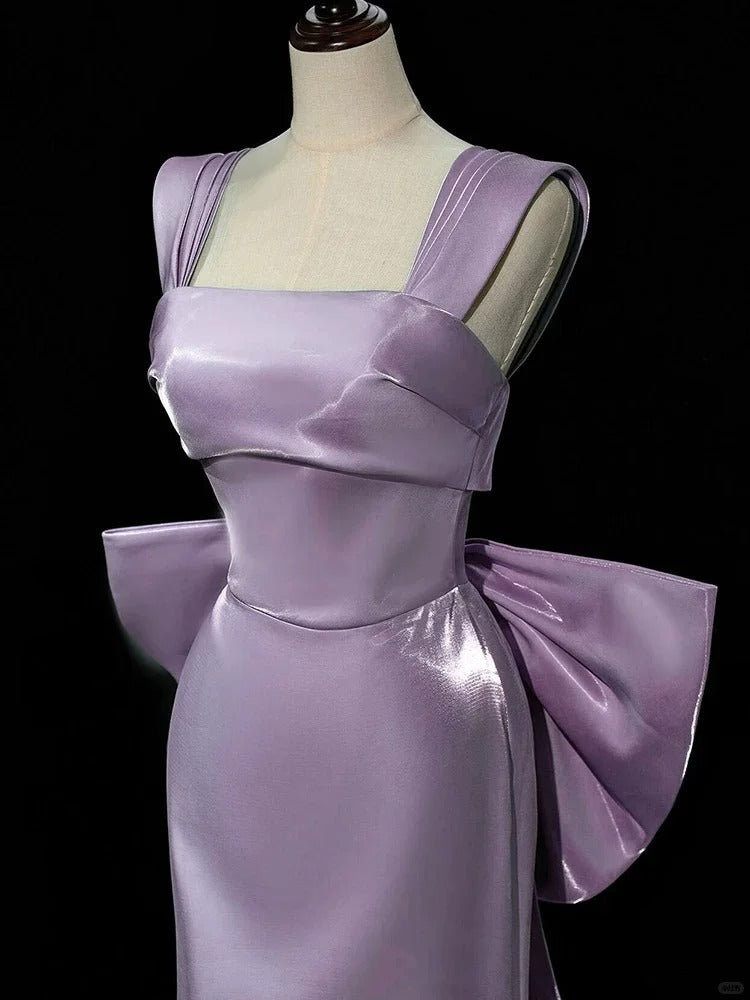 formaldressy-Purple Dress Elegant Dress Satin Dress Long Dress Formal Prom Gown Ball Dress Graceful Dress gh5308