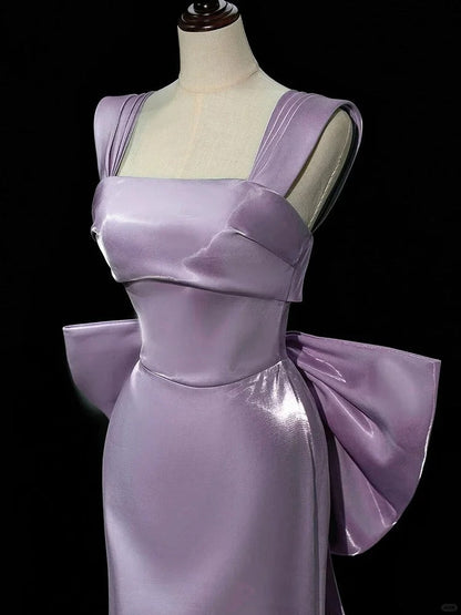 formaldressy-Purple Dress Elegant Dress Satin Dress Long Dress Formal Prom Gown Ball Dress Graceful Dress gh5308