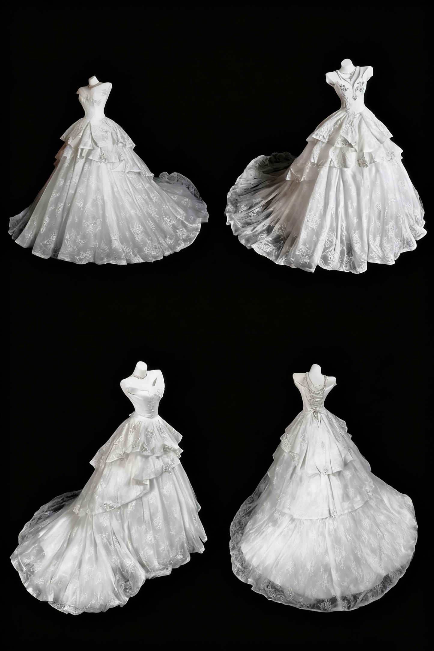 formaldressy-White, Gorgeous, And Exquisite Lace Long Wedding Dress gh6281