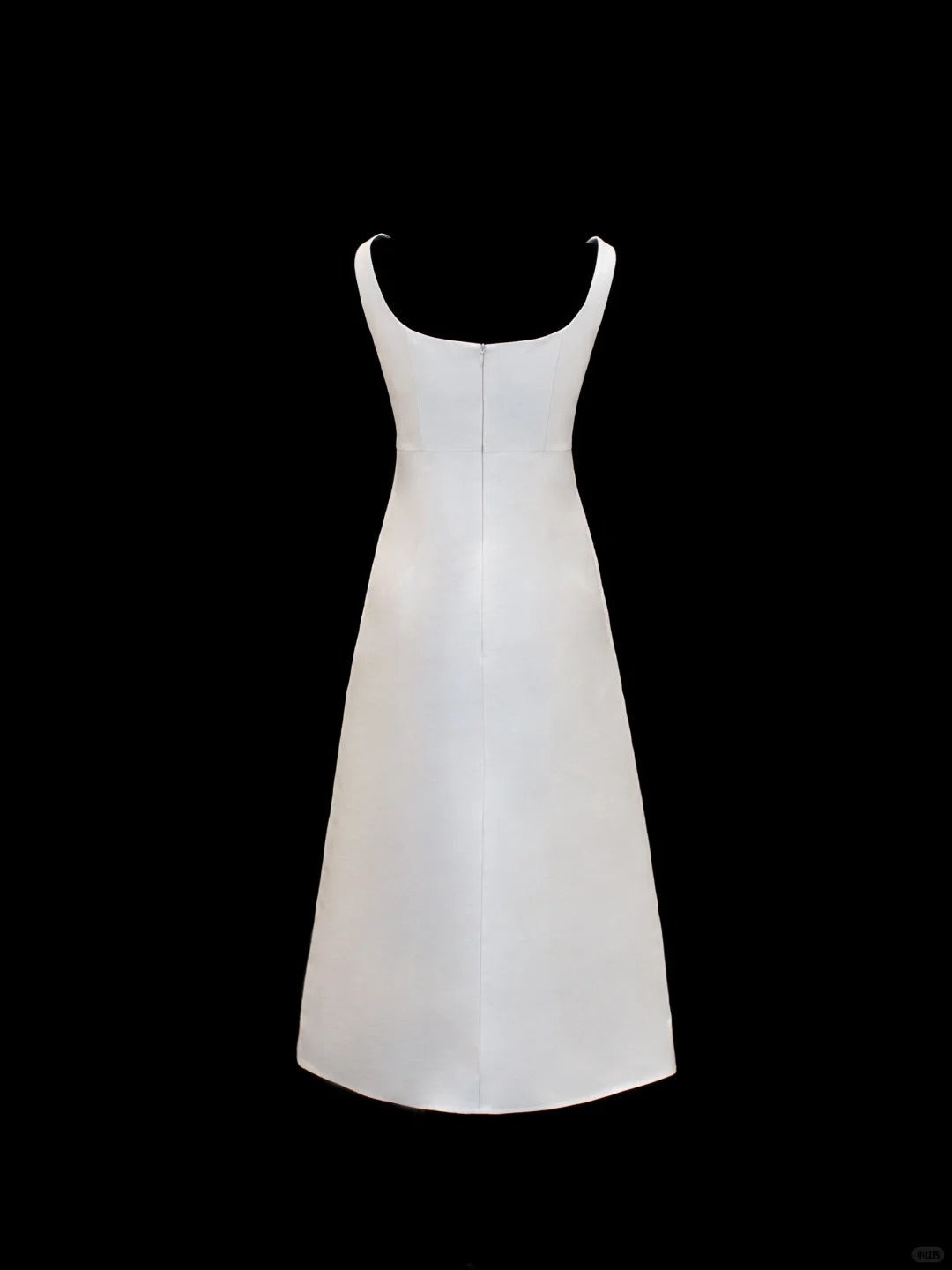 formaldressy-White Delicate Floral Short Satin Homecoming Dress Birthday Dress gh5375