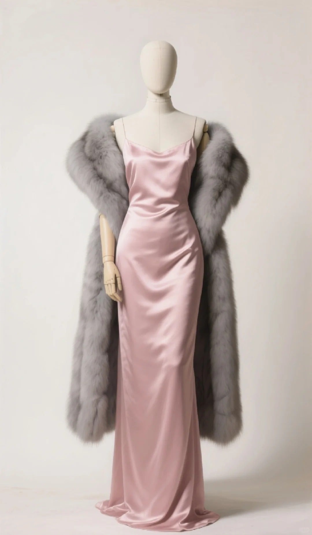 formaldressy--(Excluding jacket)Black/Light Blue/Silver Grey/Champagne Simple Fashion Thin Shoulder Strap Long Satin Prom Dress gh5675