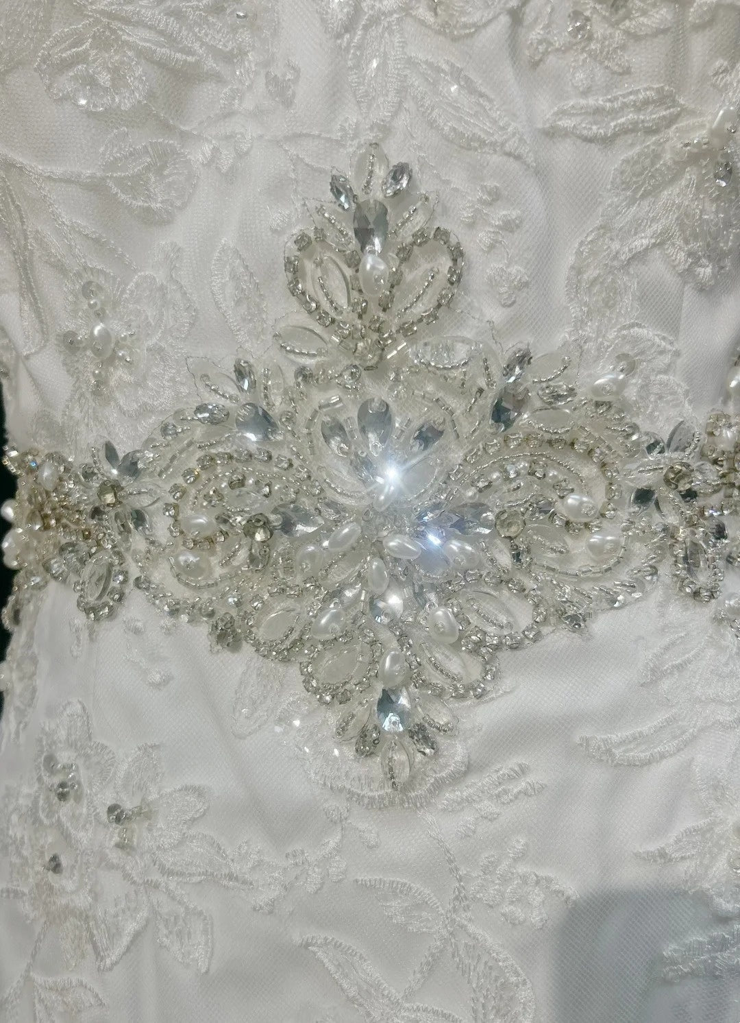 formaldressy-White, Exquisitely Beaded, Gorgeous Long Wedding Dress Tulle gh6242