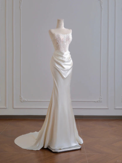 formaldressy--__xquisite lace long floor-length satin prom dress wedding dress gh5481