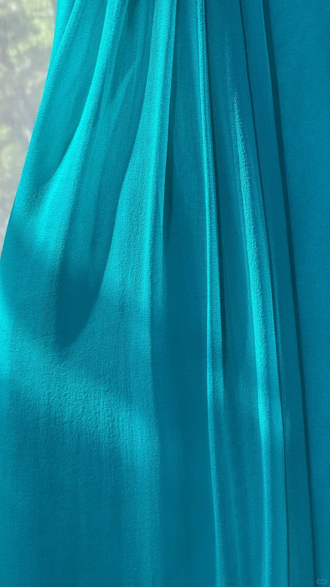formaldressy--Blue one shoulder fashionable and elegant chiffon long prom dress gh5591