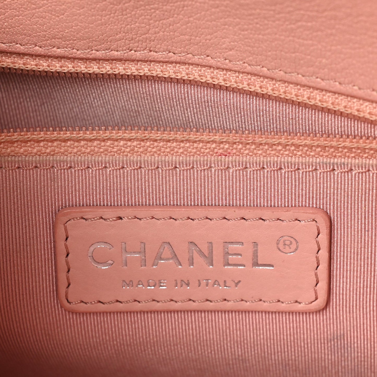 Goatskin Quilted Small CC Box Flap Pink