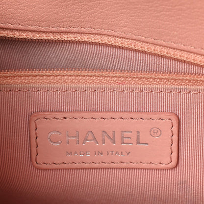 Goatskin Quilted Small CC Box Flap Pink
