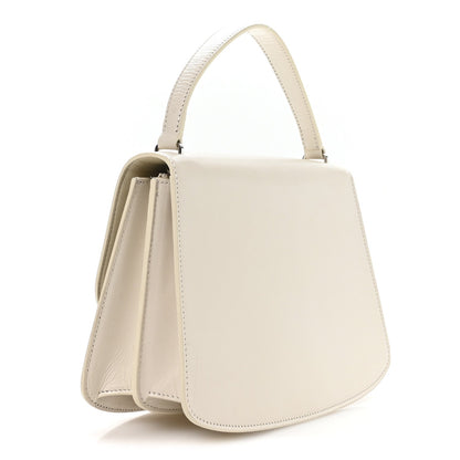 Sleek Calfskin The Sofia 10 Top Handle Ivory