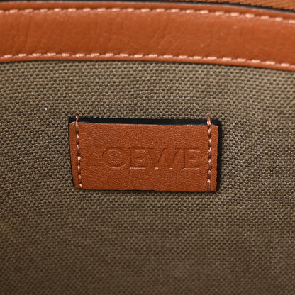 Jacquard Anagram Calfskin Buckle Tote Green
