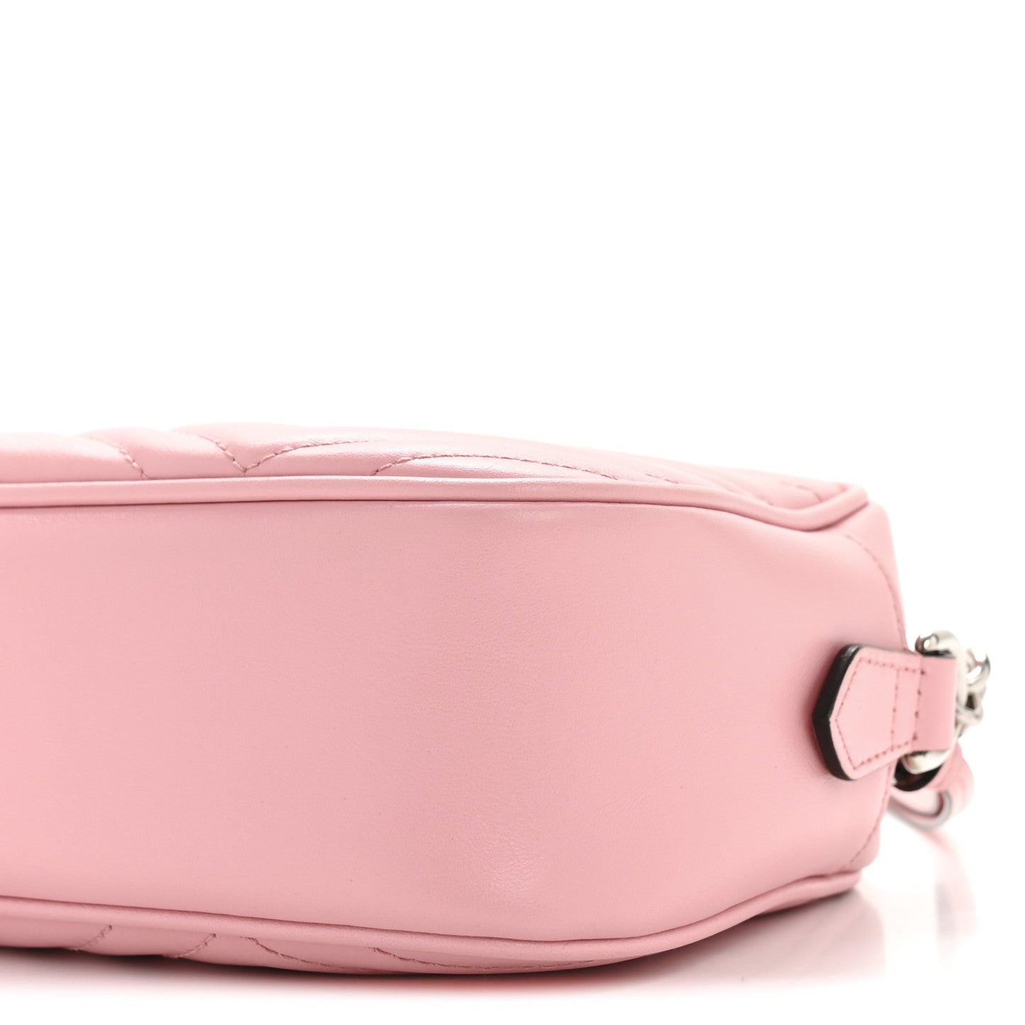 Calfskin Matelasse Small GG Marmont Chain Shoulder Bag Wild Rose