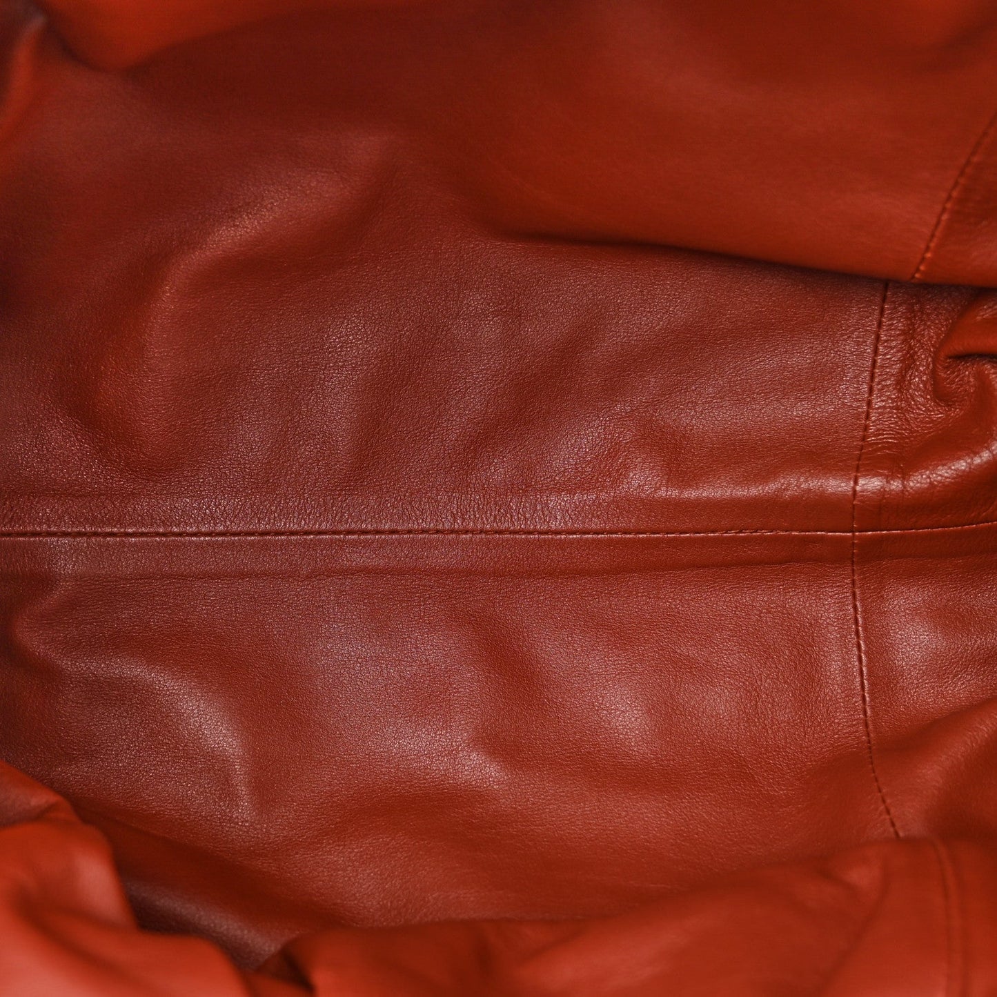 Smooth Butter Calf The Pouch Oversized Clutch Rust