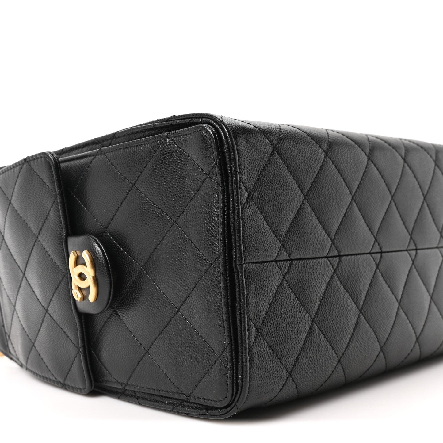Caviar Quilted Small Chanel 25 Handbag Black