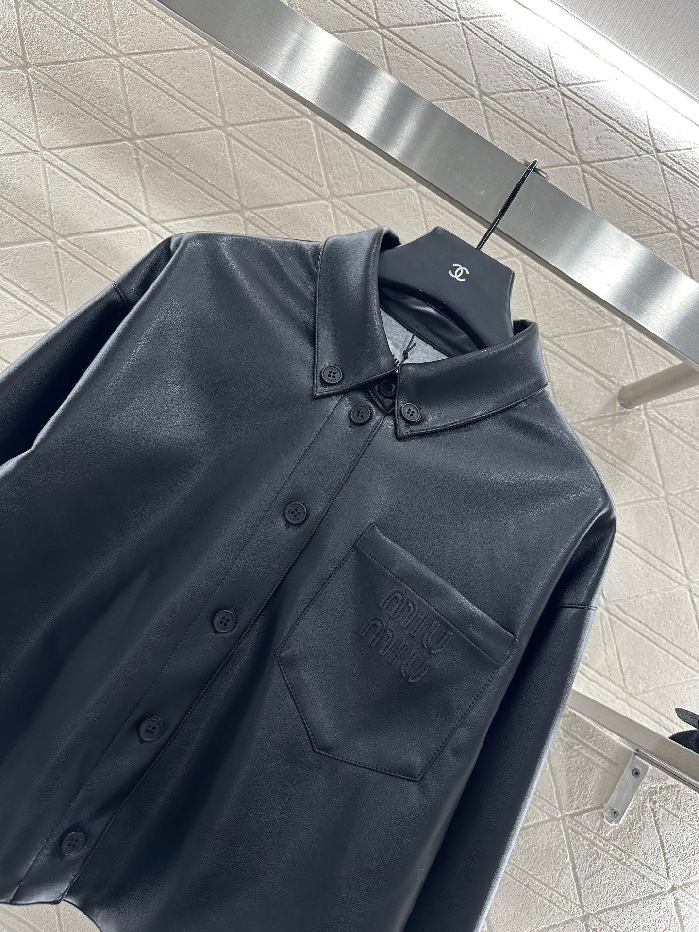 MIUMIU LEATHER JACKET STYLE 117