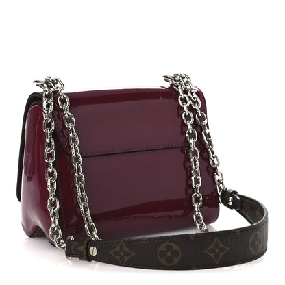 Patent Monogram Twist Shoulder Bag PM Magenta