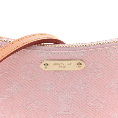 Monogram Denim Liv Pochette Washed Pink