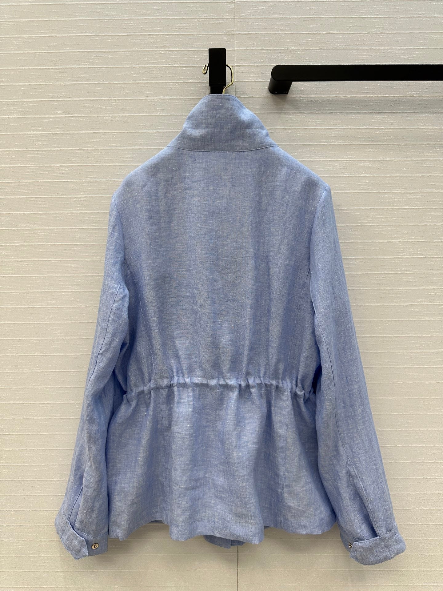 LP 25 Stand-up Collar Jacket Blue Linen 272165