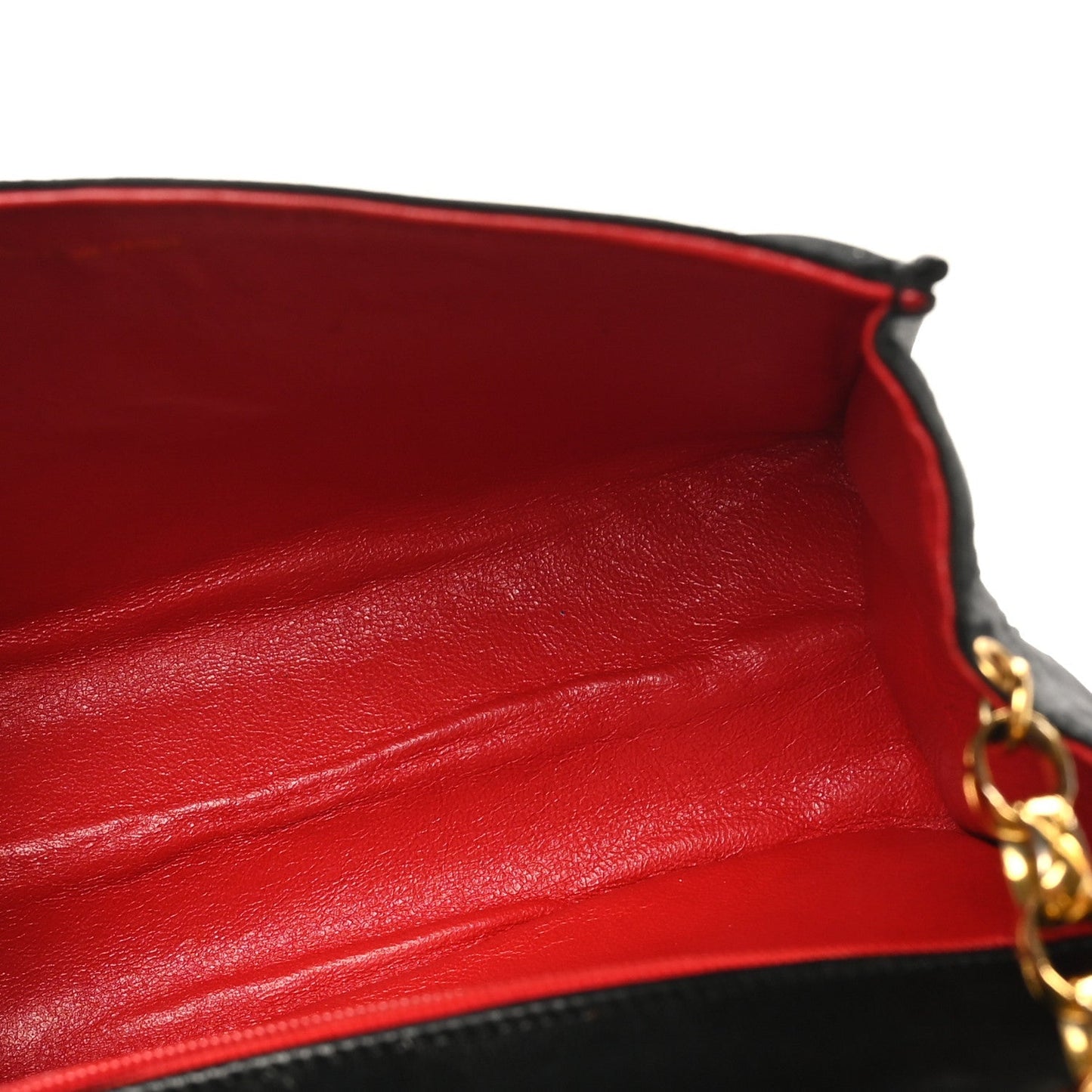 Satin Diamond Quilted Tassel CC Small Flap Bag Black