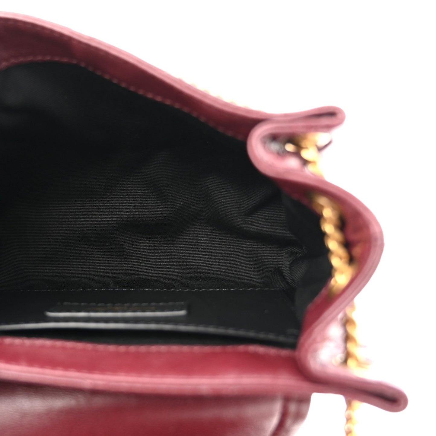 Lambskin Quilted Monogram Mini Nolita Hot Wine