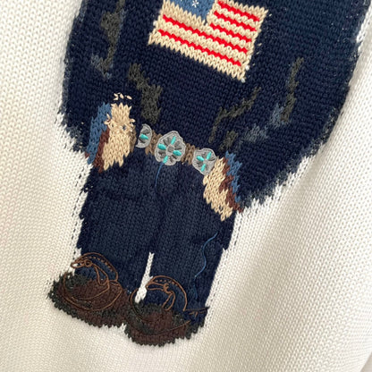 Polo Ralph Lauren Bear embroidered Pullover Knitted Cotton