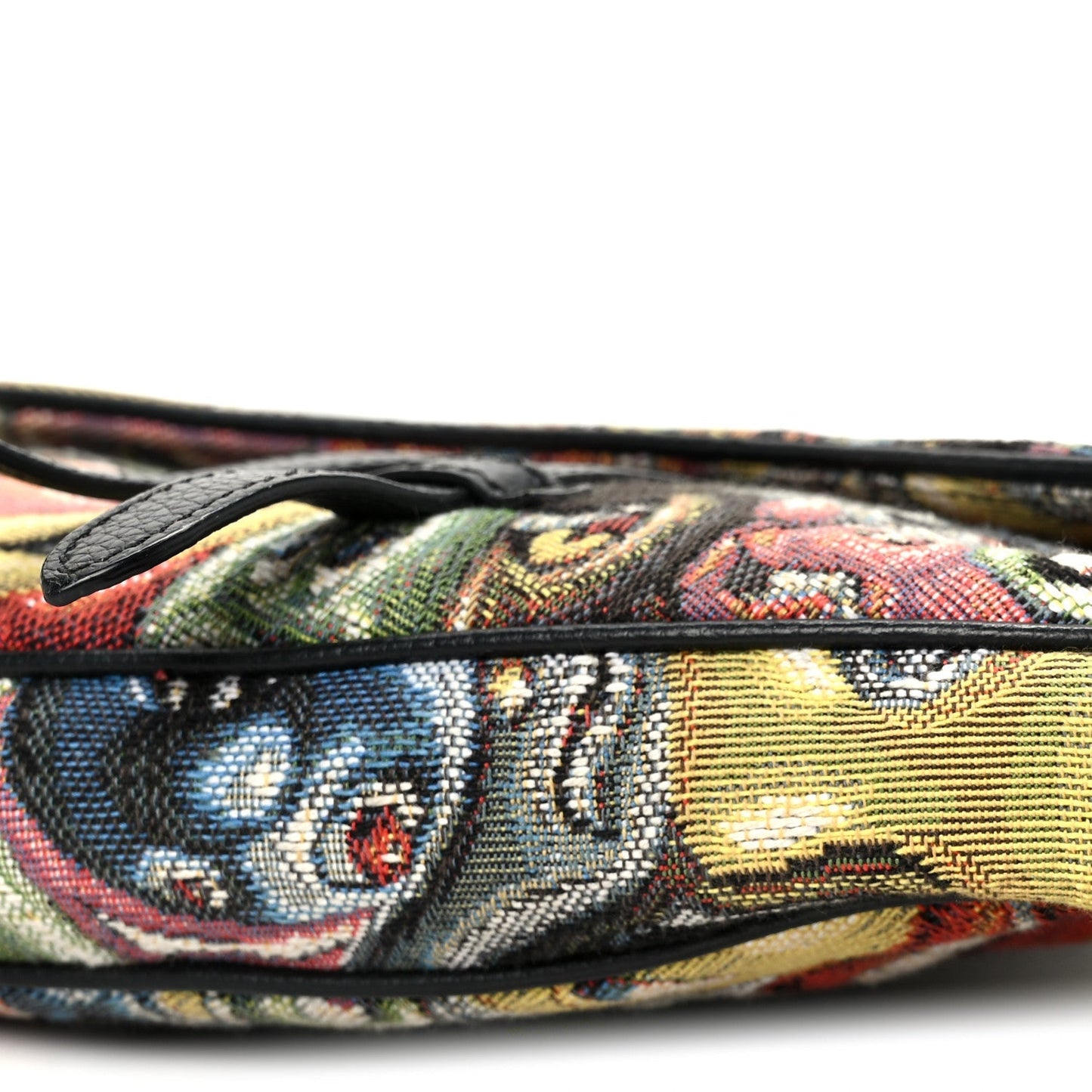 X KENNY SCHARF Jacquard Printed Mens Saddle Bag  Multicolor