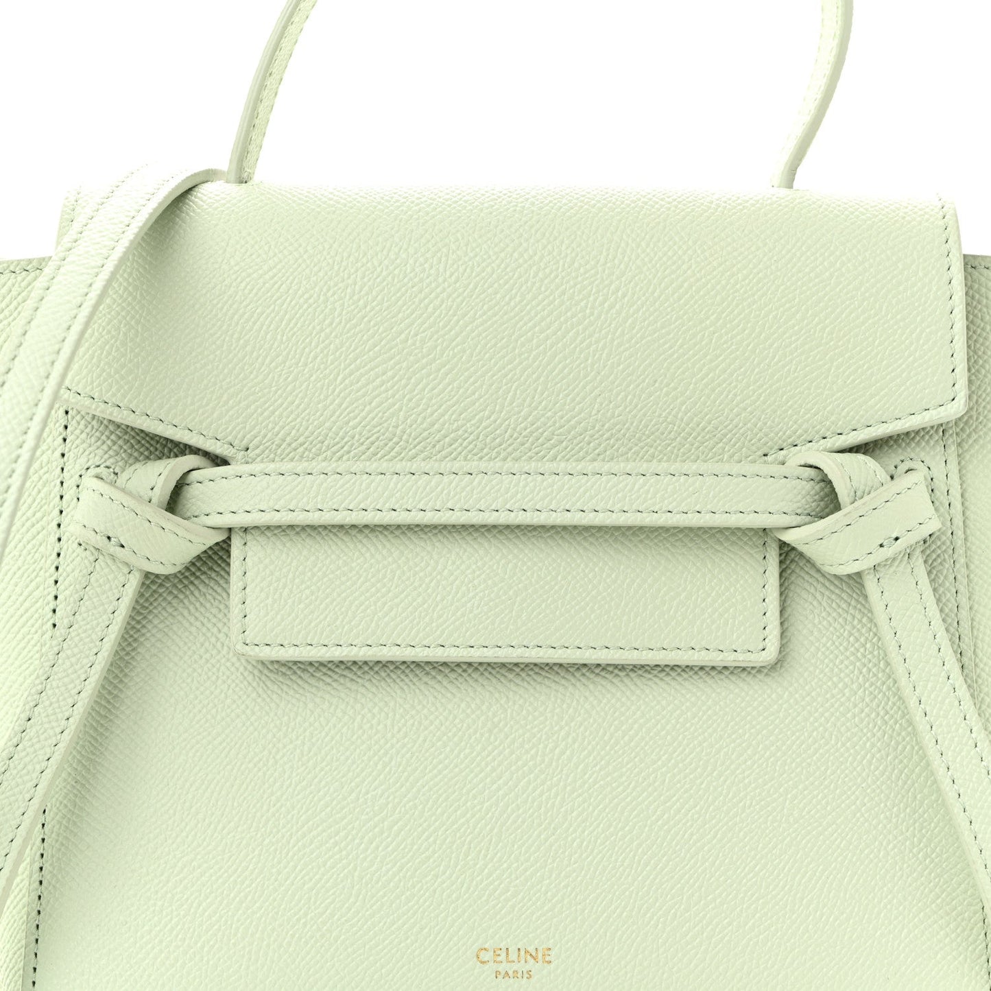 Grained Calfskin Nano Belt Bag Jade