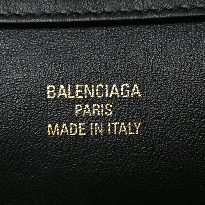 Natural Smooth Calfskin Medium Rodeo Top Handle Handbag  Black