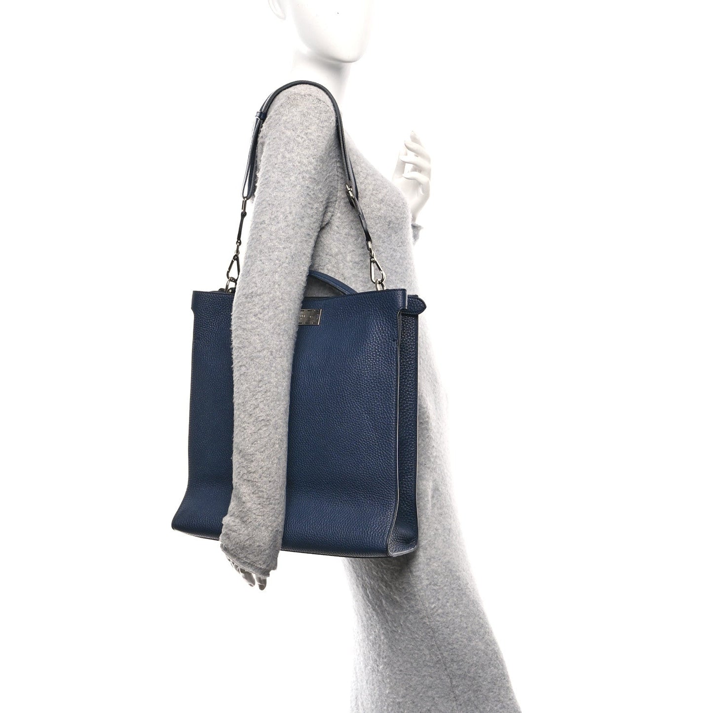 Cuoio Romano Glazed Fabric FF 1974 Peekaboo X-Lite Fit Navy