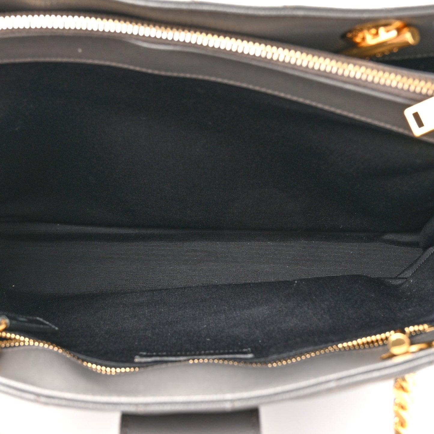 Grain De Poudre Matelasse Chevron Monogram Shopping Bag Fog