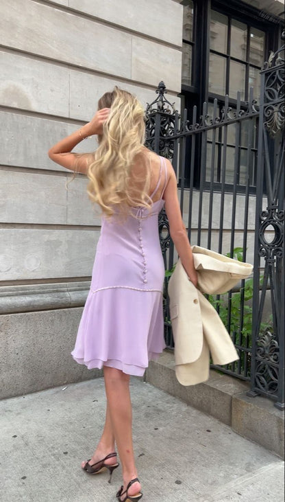 formaldressy-Pink elegant ruffled new short chiffon homecoming dress gh5257