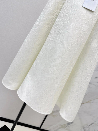 DIOR 25S WHITE FLARED SKIRT 514