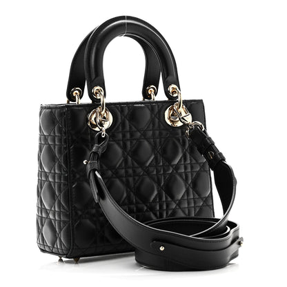 Lambskin Cannage Small My ABCDior Lady Dior Black
