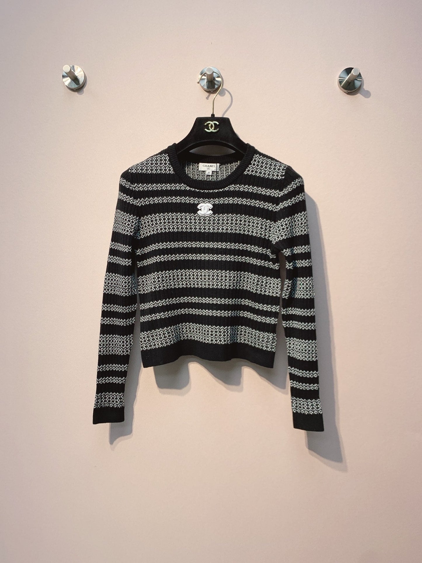 CC 25 Striped Sweater Polyester Fabric 296116