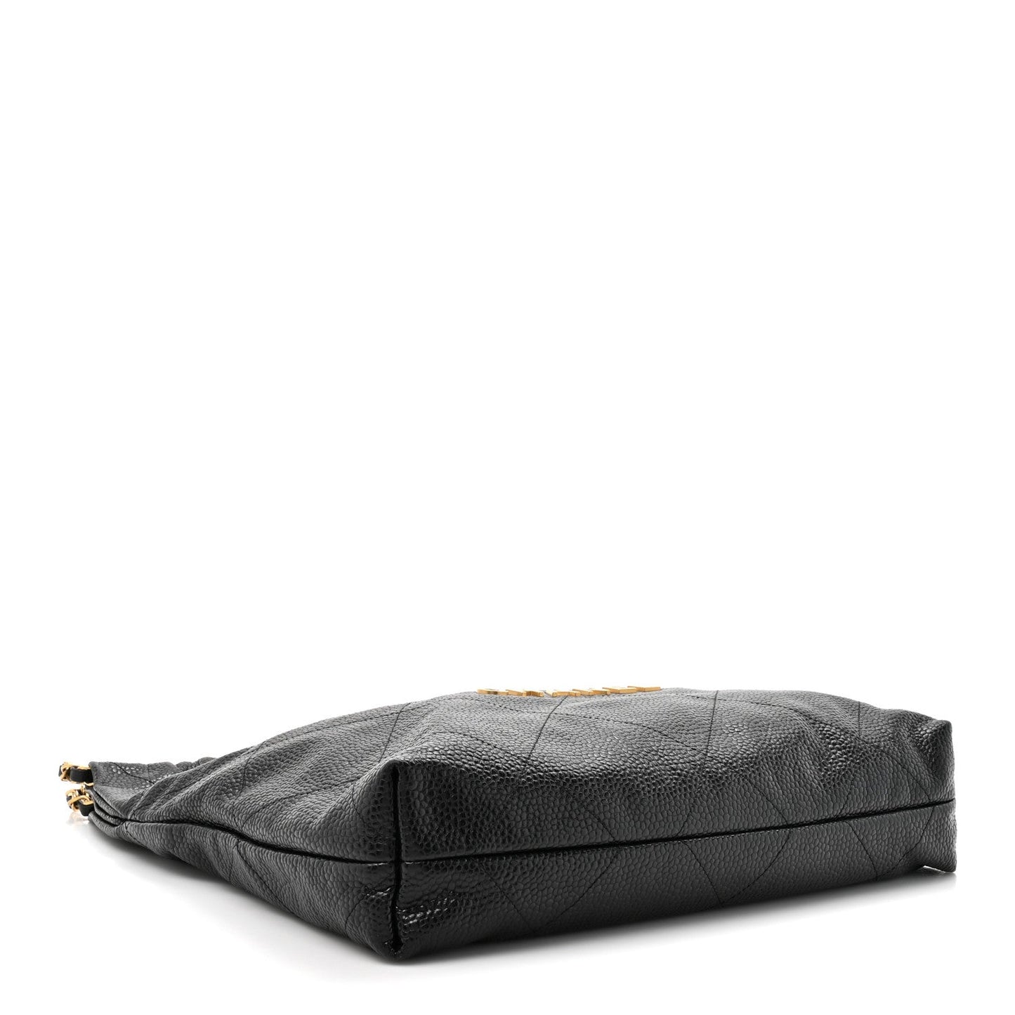 Shiny Caviar Quilted Chanel 22 Black