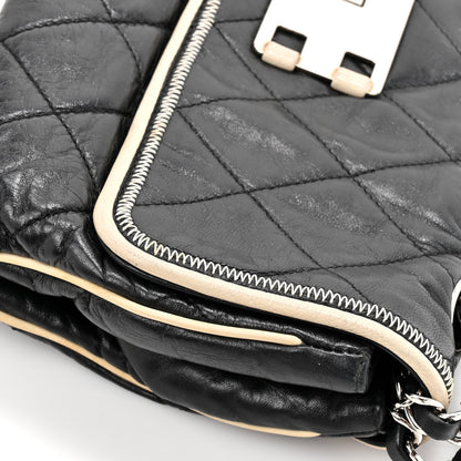 Lambskin East West Mademoiselle Flap Black