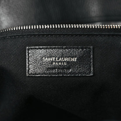 Grained Calfskin Medium Souple Sac De Jour Duffle Black