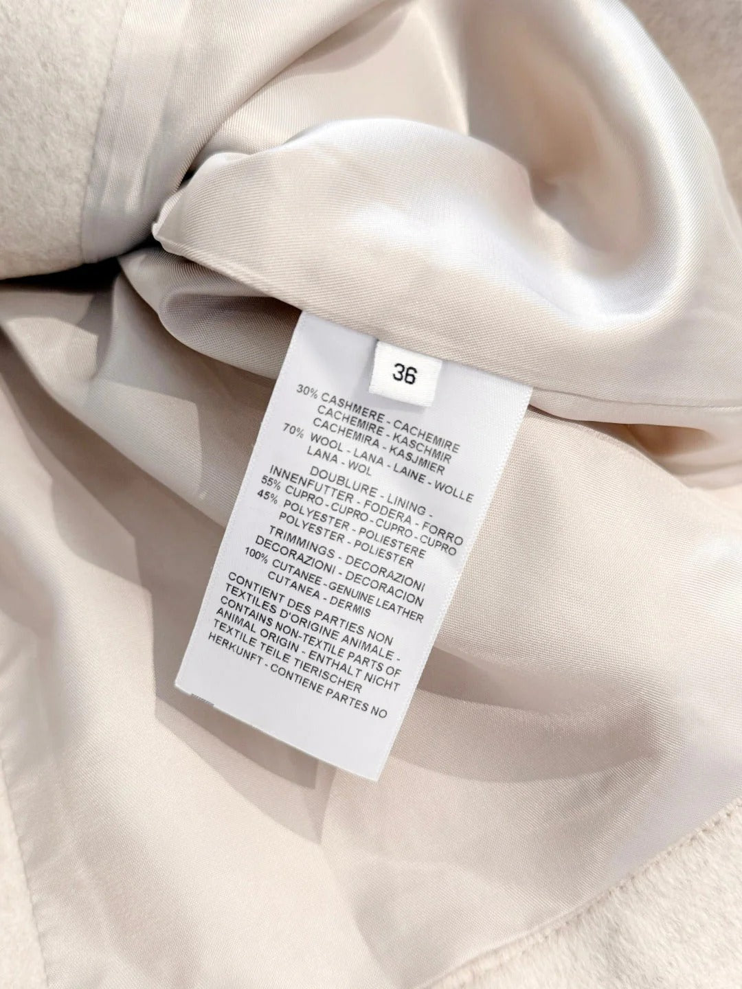 HERMES 25S CASHMERE COAT 309