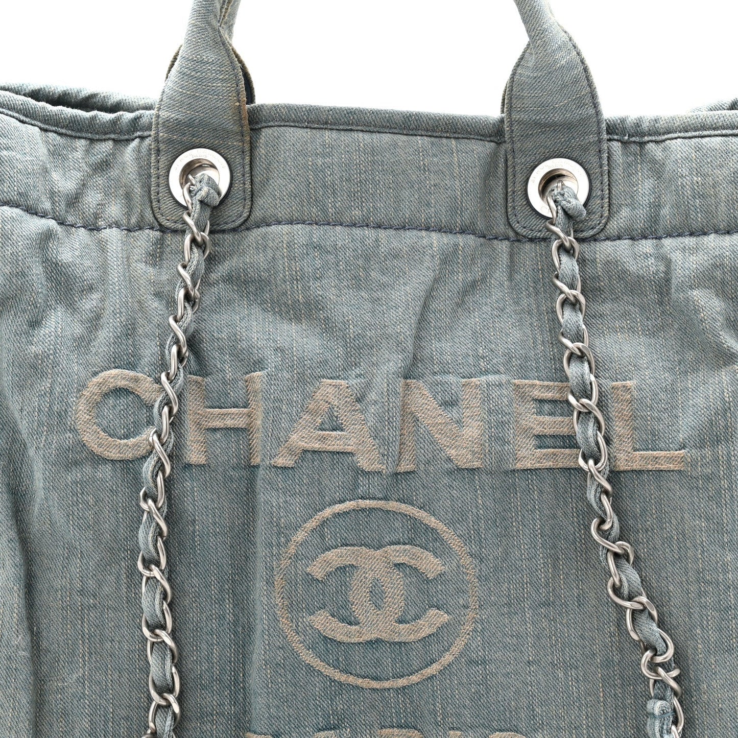 Denim Medium Deauville Tote Light Blue