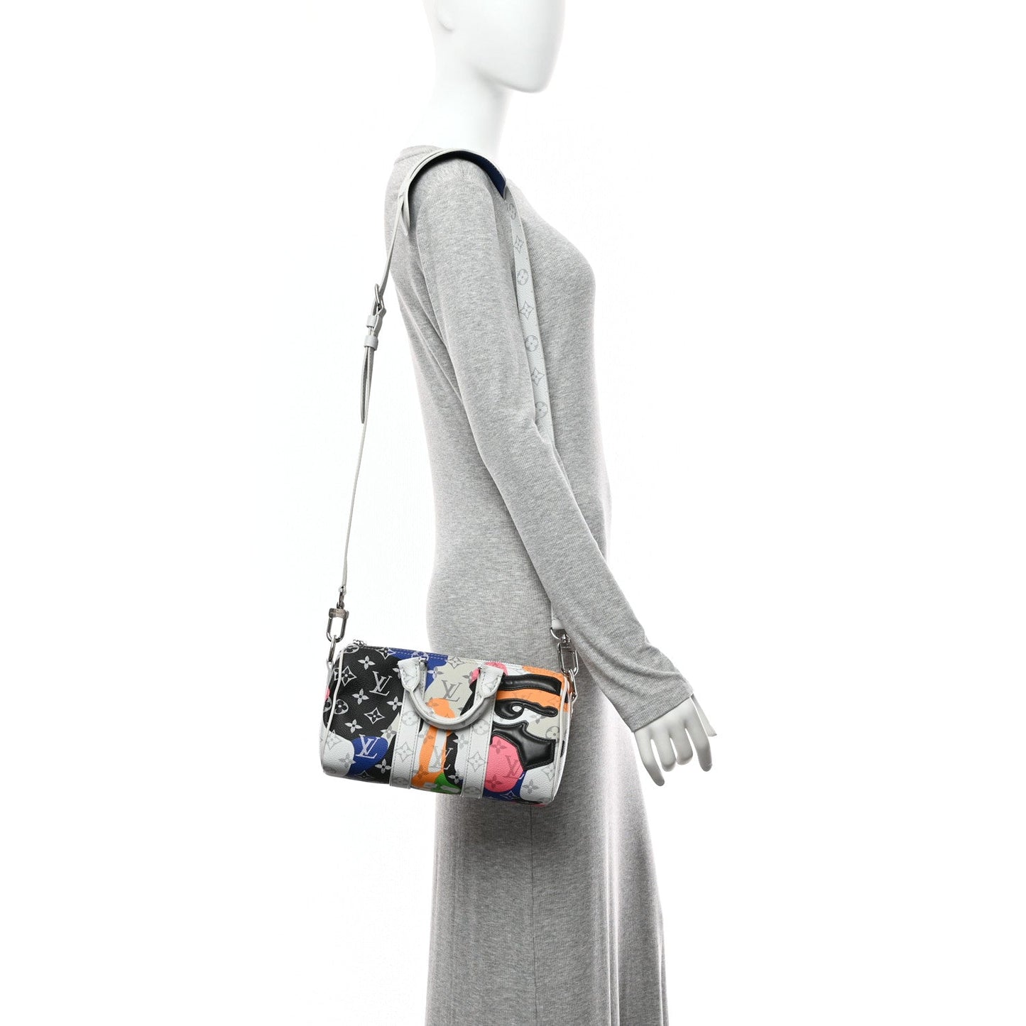 Monogram Calfskin Keepall Bandouliere 25 Multicolor