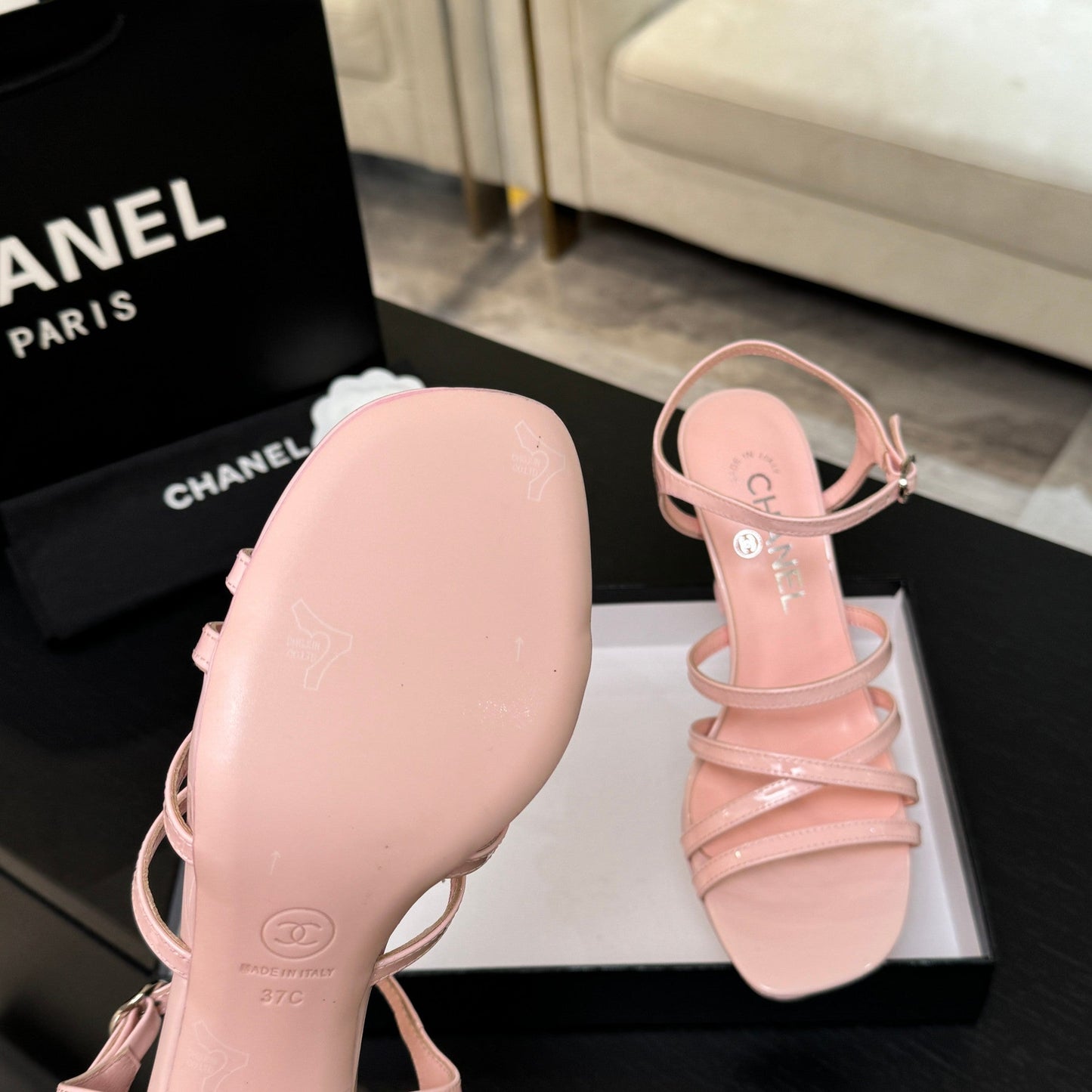 CC Cruise 25/26 Sandal 95mm Pink Patent Leather