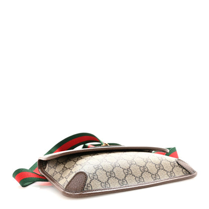 GG Supreme Monogram Neo Vintage Web Belt Bag Brown