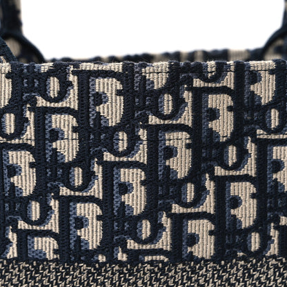 Oblique Medium Book Tote Blue Multicolor
